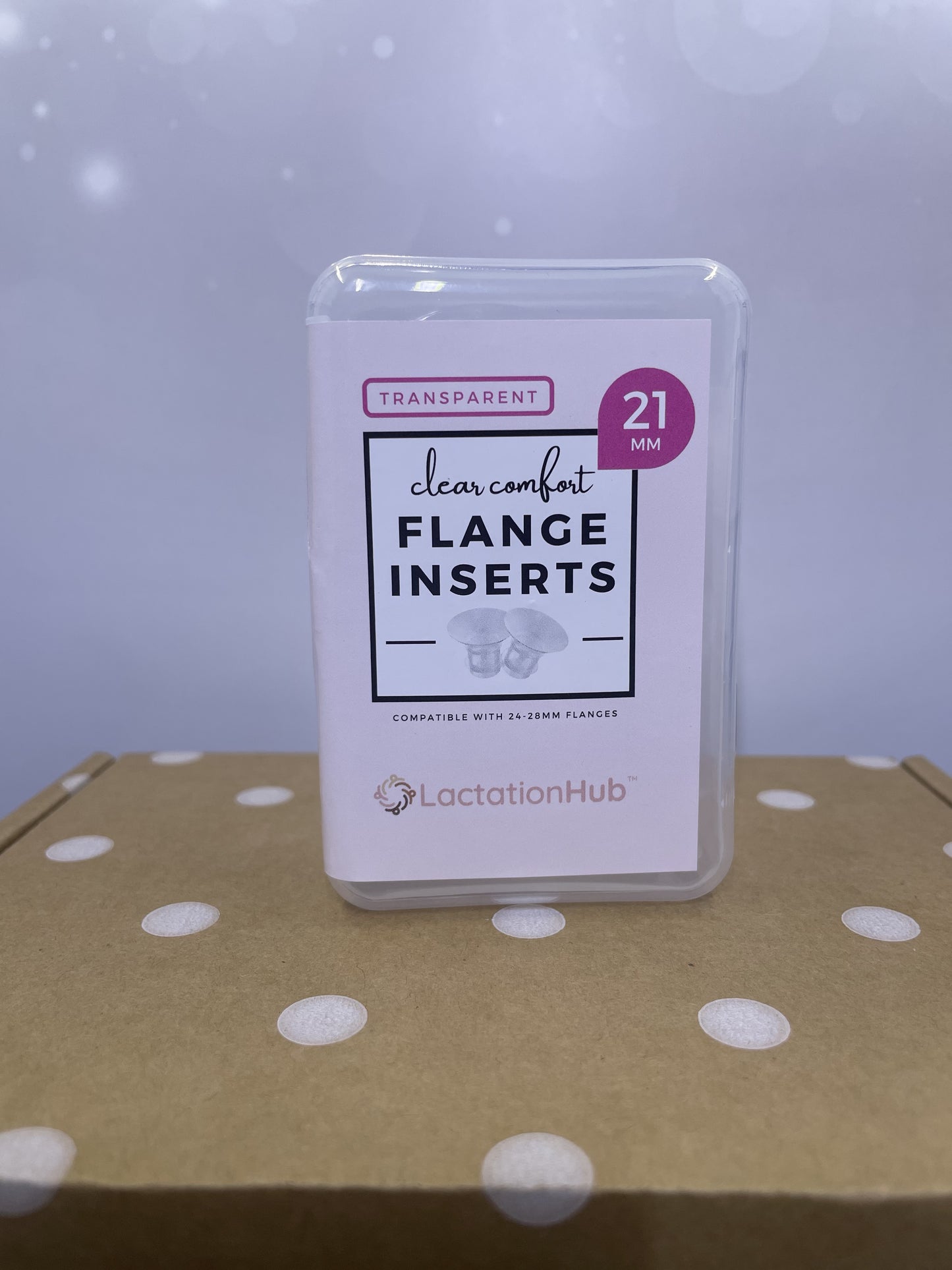 LactationHub Clear Silicone Flange Insert Set