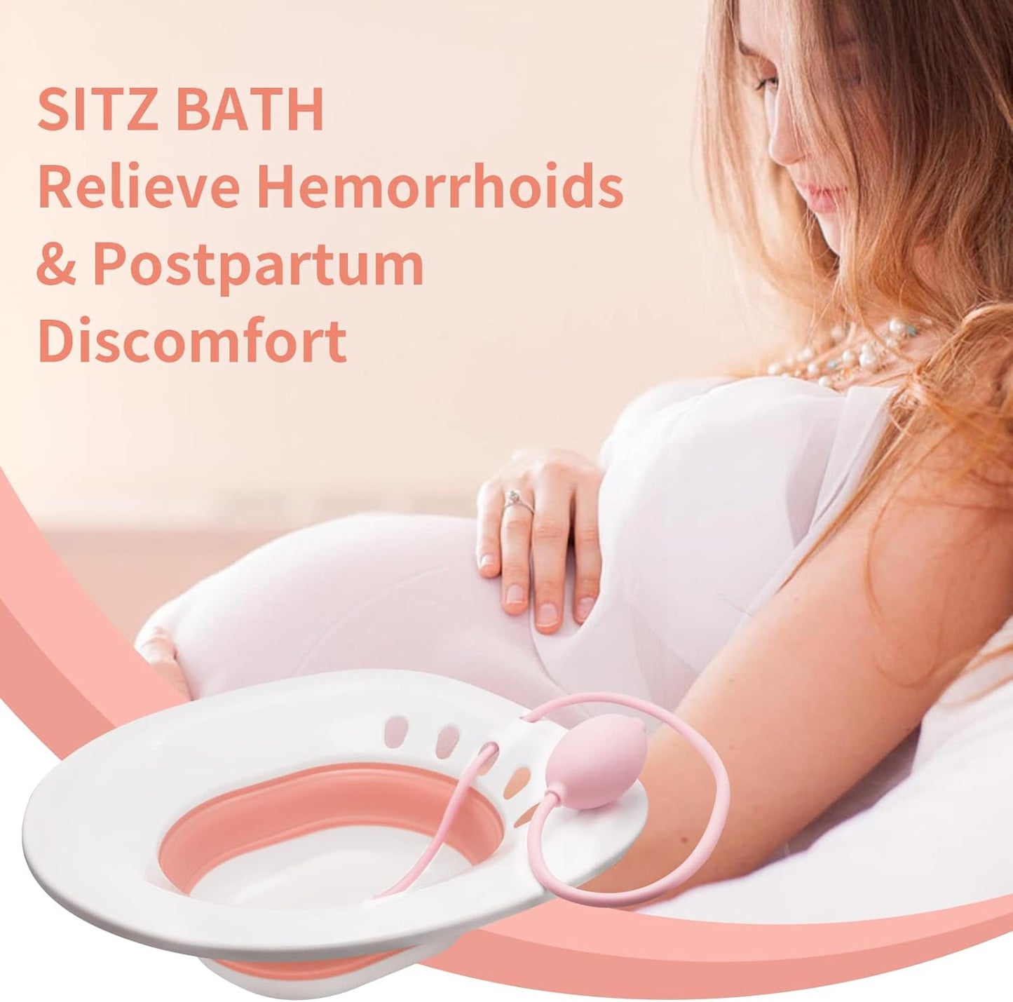 Foldable Sitz Bath for Postpartum Care & Hemorrhoid Relief | Medical-Grade, Comfortable & Hygienic